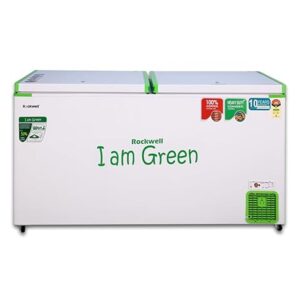 ROCKWELL 550DDUC, 5 Star, Convertible GREEN Deep Freezer, Double Door, with 10 yrs. Warranty on Cooling Coil and Upto 53% Power Saving
