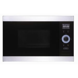 Carysil Built-in Microwave MWO-02, Fully Automatic with 25L Capacity, LED Display Smart Control, 10 Auto Cook Menu, Bake, Grill, Reheat, Defrost & Combination, Stainless Steel Finish, Black